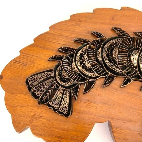 Vintage Metal Lobster on Wooden Block Printing Block Wall Art Decorative - Picture 2 of 6